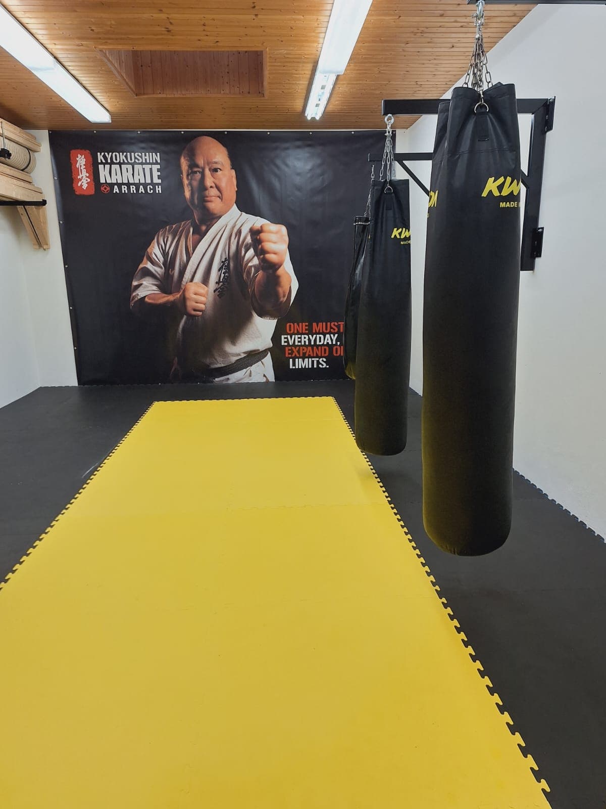 Trainingshalle des Kyokushin Karate Dojos in Arrach